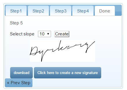 Générateur de signature